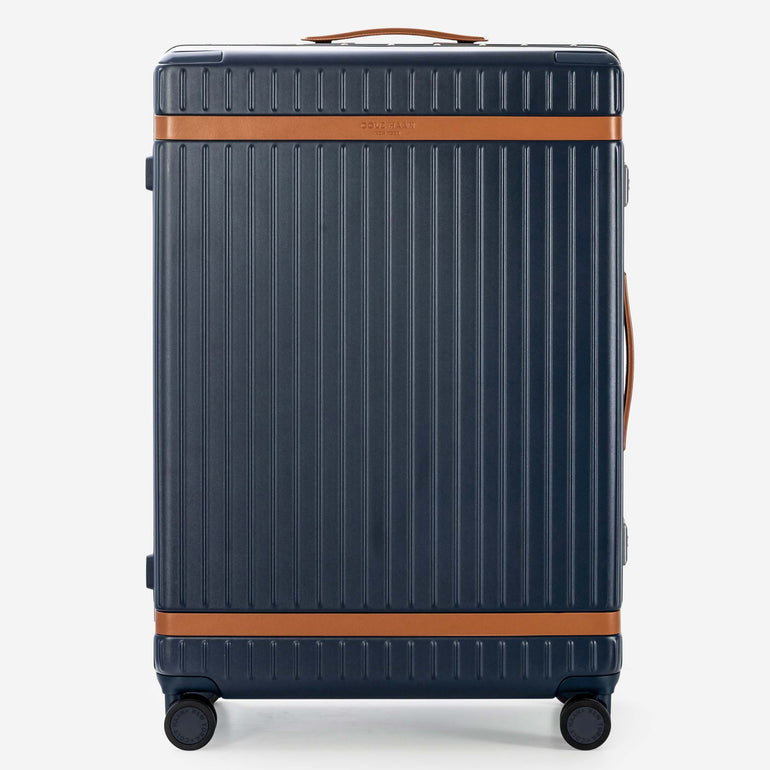 Cole Haan Luggage Navy Blazer/British Tan Cole Haan Legacy Grand Pro Premium Hardside Large Checked Luggage