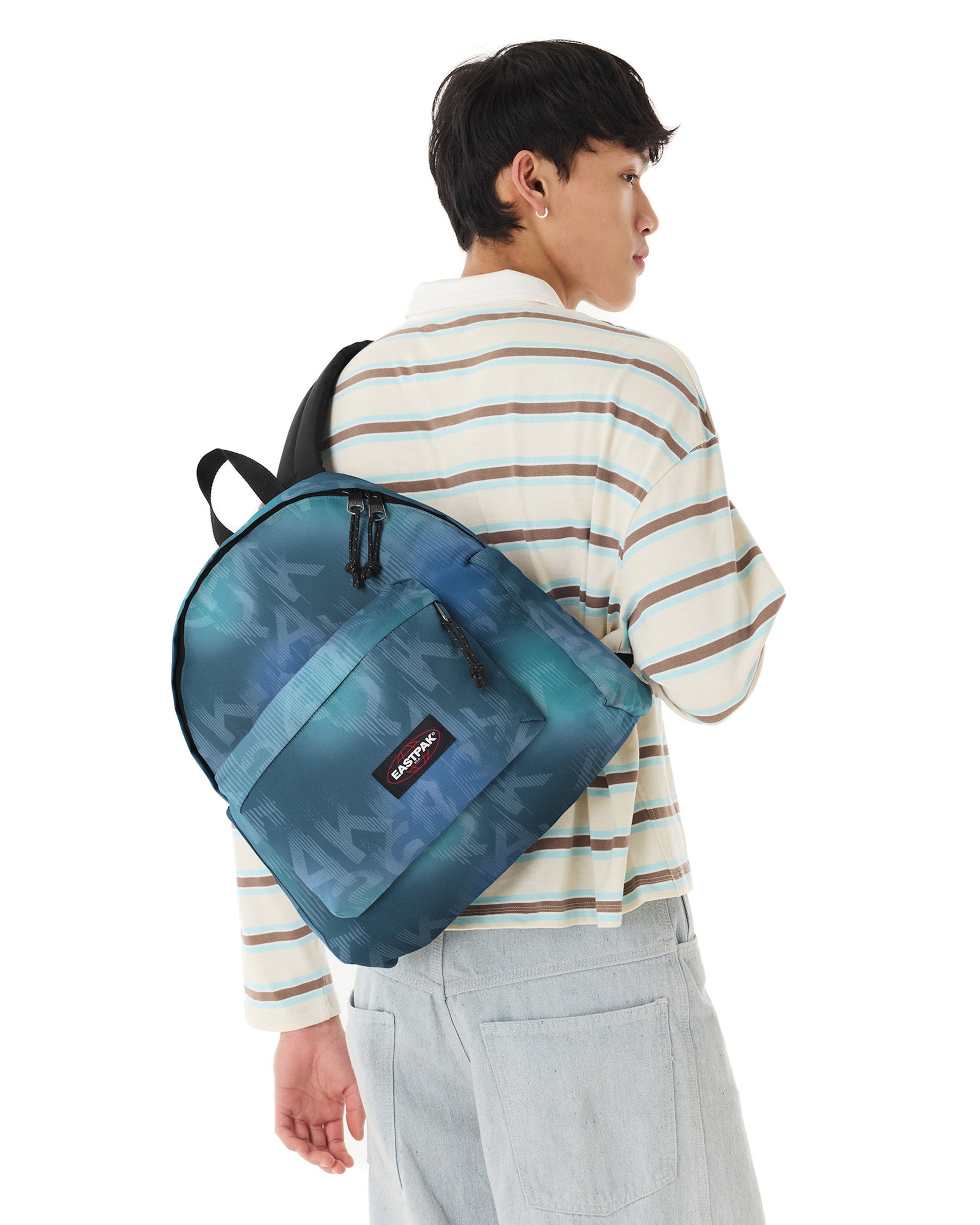 Eastpak Backpacks Letter Dye Dark Blue/Dark Aqua Eastpak Day Pak'r - Letter Dye Dark Blue/Dark Aqua
