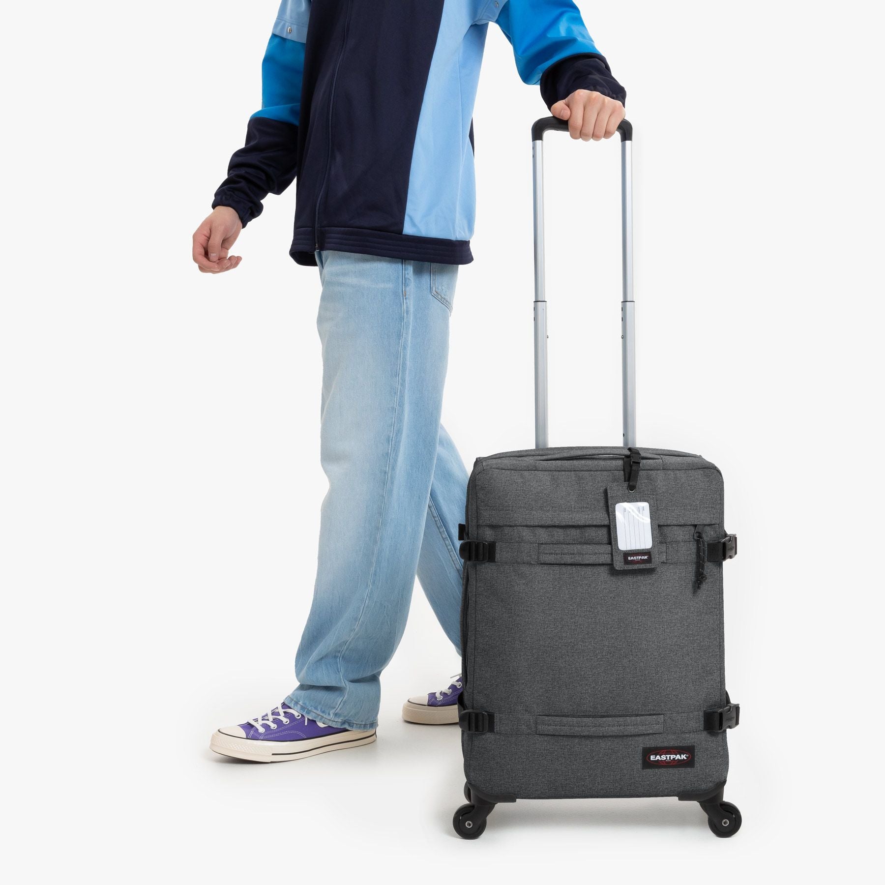 Eastpak Luggage Black Denim Eastpak Transit'R 4 S - Black Denim