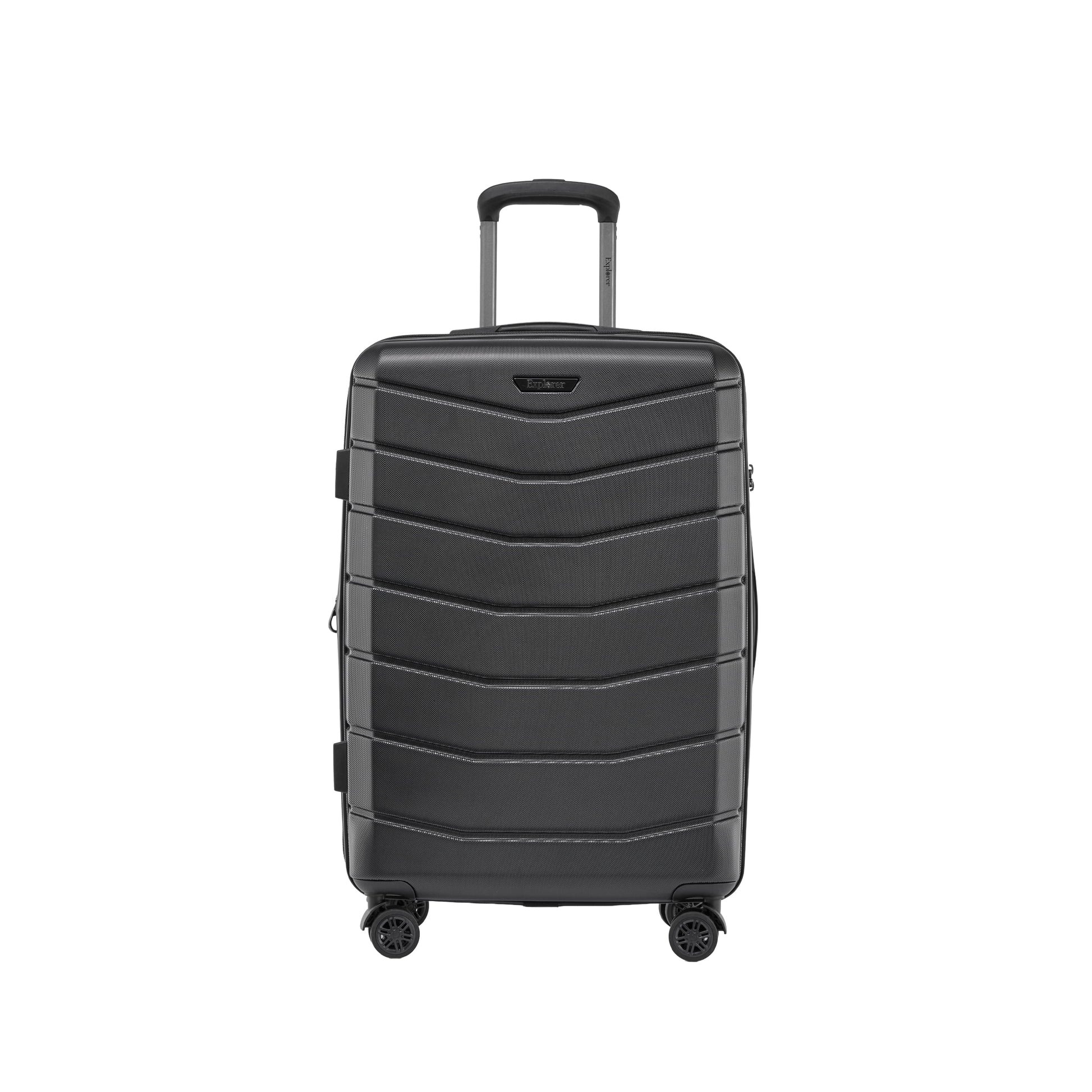 Explorer Luggage Black Explorer Flex Expandable Medium Luggage