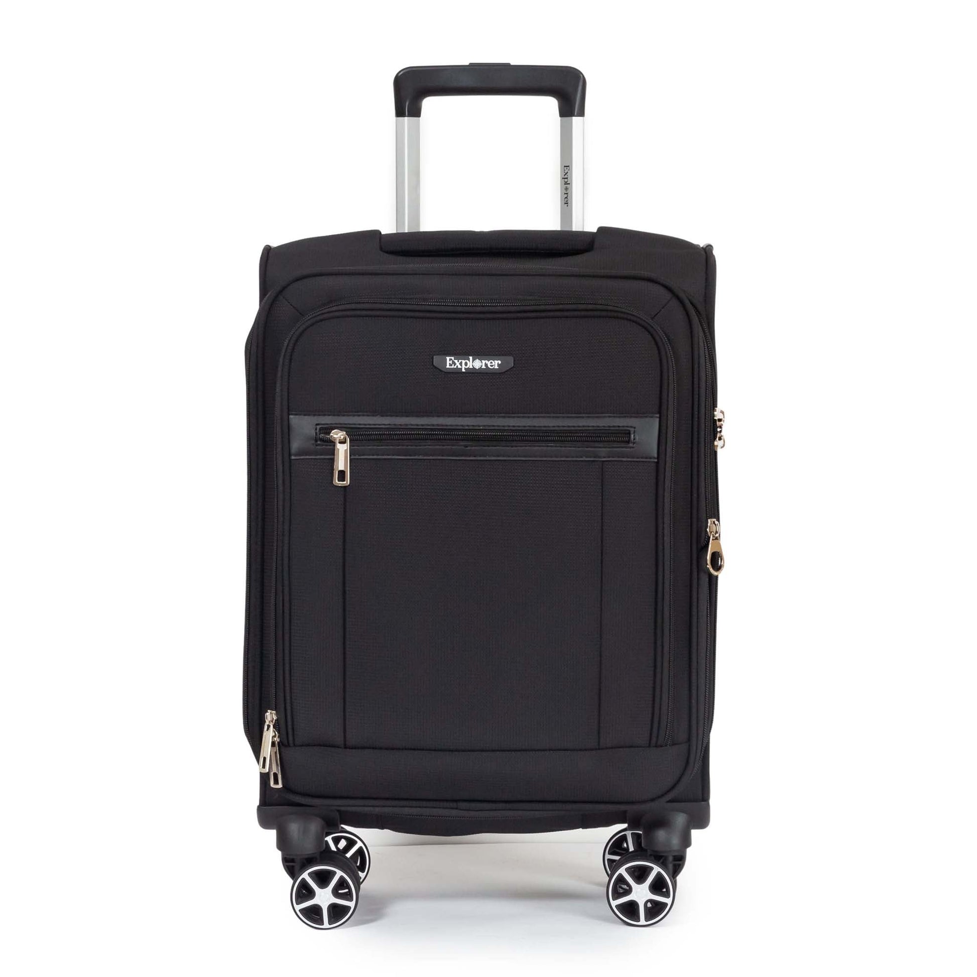 Explorer Luggage Black Explorer Onyx Carry-On Expandable Spinner Luggage