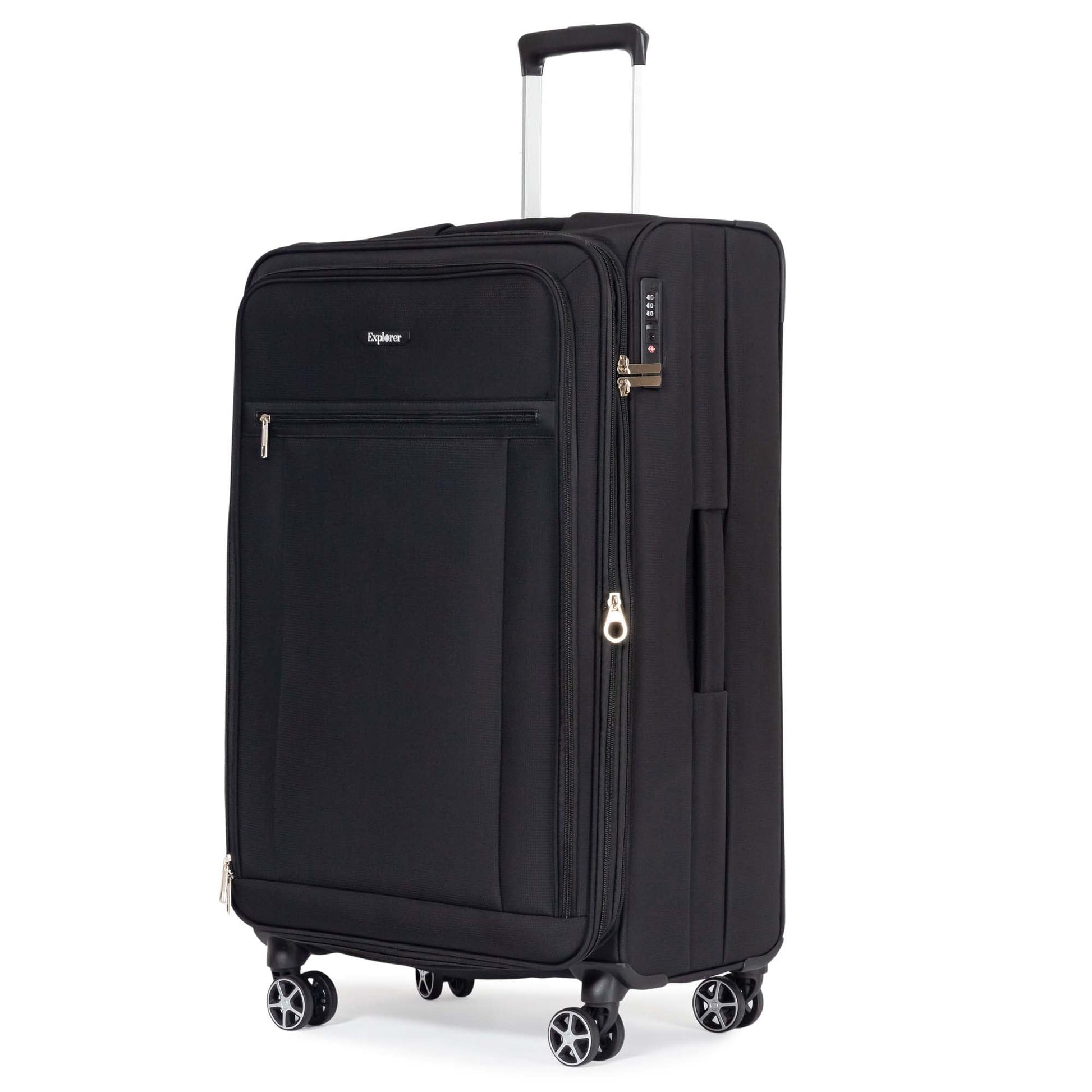 Explorer Luggage Black Explorer Onyx Expandable 3-Piece Luggage Set