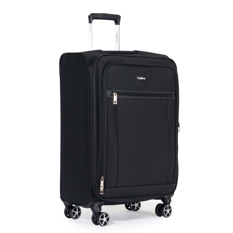 Explorer Luggage Black Explorer Onyx Expandable 3-Piece Luggage Set