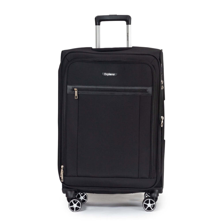 Explorer Luggage Black Explorer Onyx Expandable 3-Piece Luggage Set