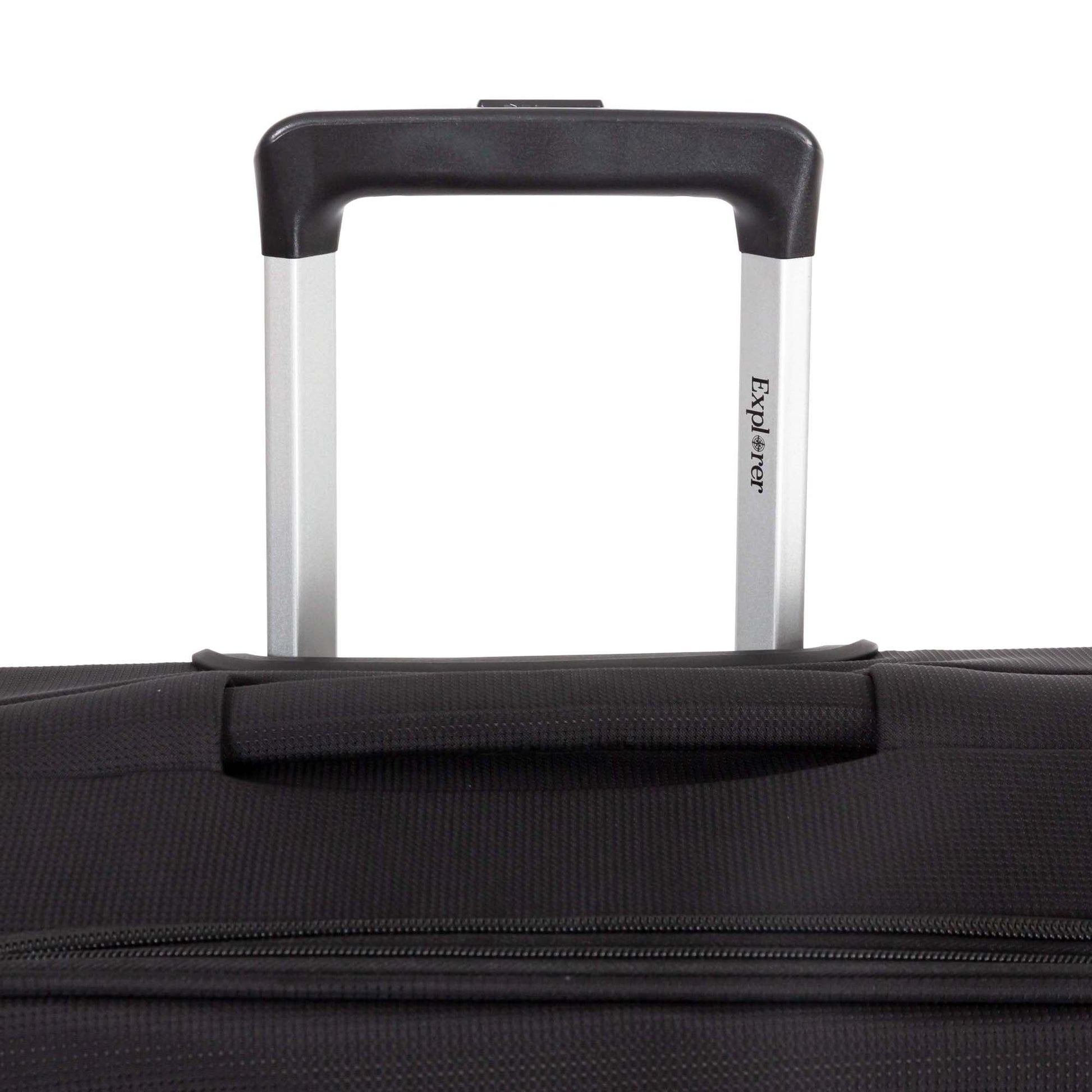 Explorer Luggage Black Explorer Onyx Medium Expandable Spinner Luggage