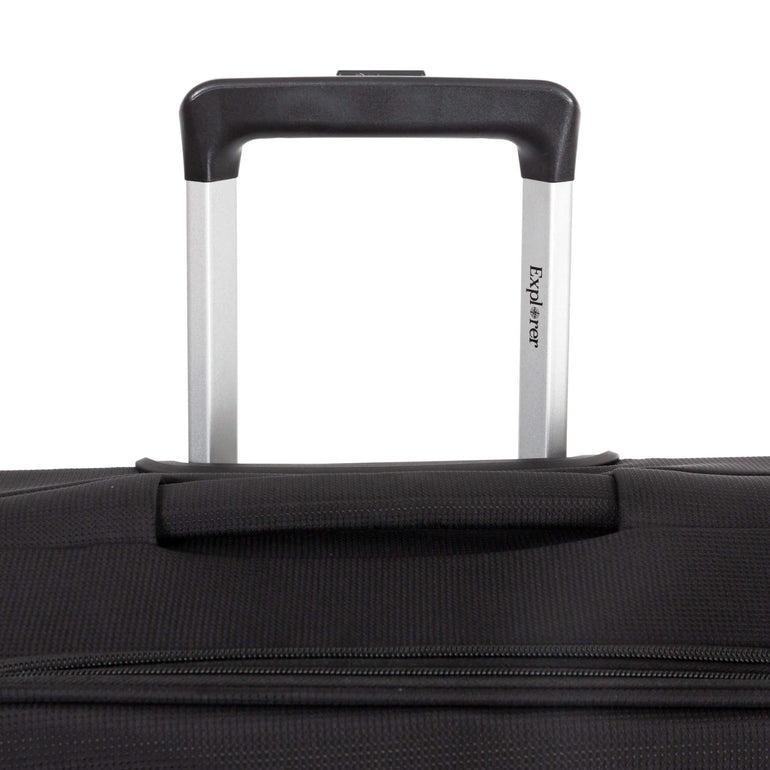 Explorer Luggage Black Explorer Onyx Medium Expandable Spinner Luggage