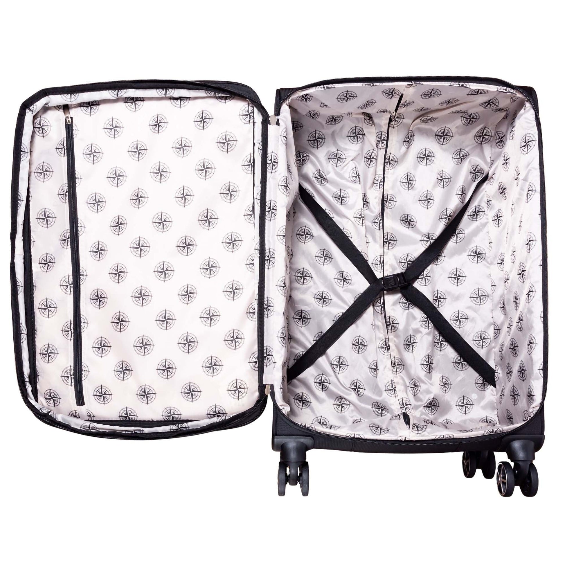 Explorer Luggage Black Explorer Onyx Medium Expandable Spinner Luggage