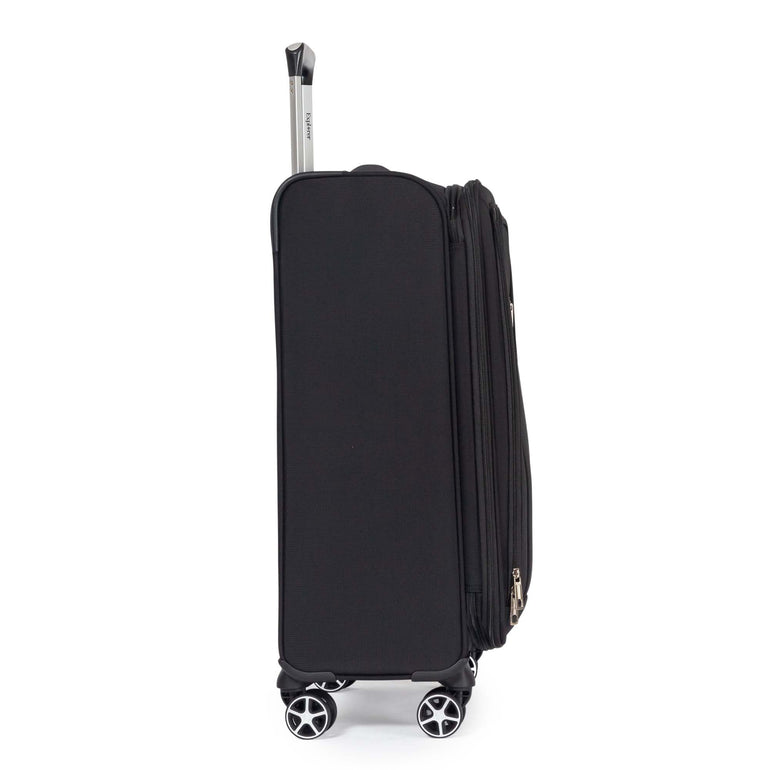 Explorer Luggage Black Explorer Onyx Medium Expandable Spinner Luggage