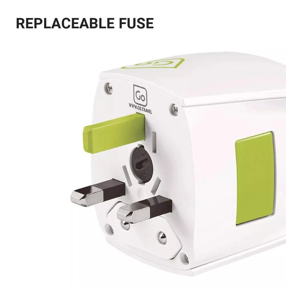 Go Travel Adapter White Go Travel Worldwide Adaptor (Unearthed)