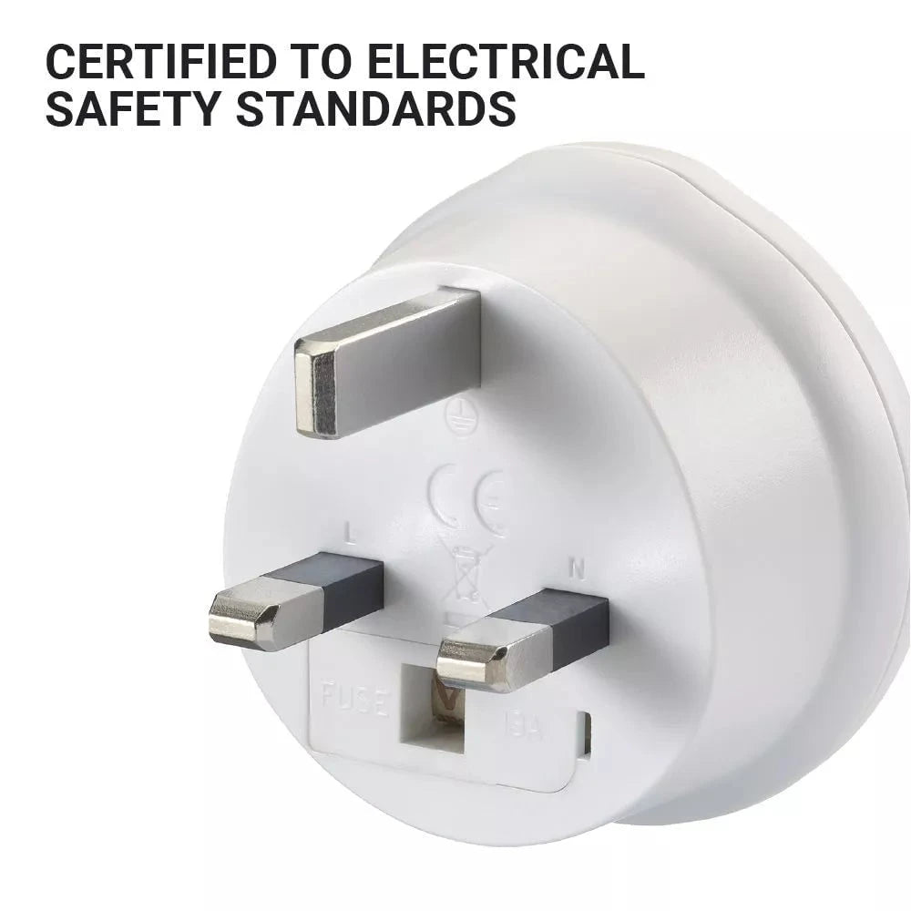 Go Travel Adapters White Go Travel USA-UK Adaptor