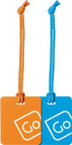 Go Travel Travel Accessories Blue/Orange Go Travel Luggage Tags Twin Pack