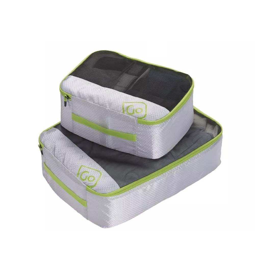 Go Travel Travel Accessories Grey/Green Go Travel Deeper Packing Cubes