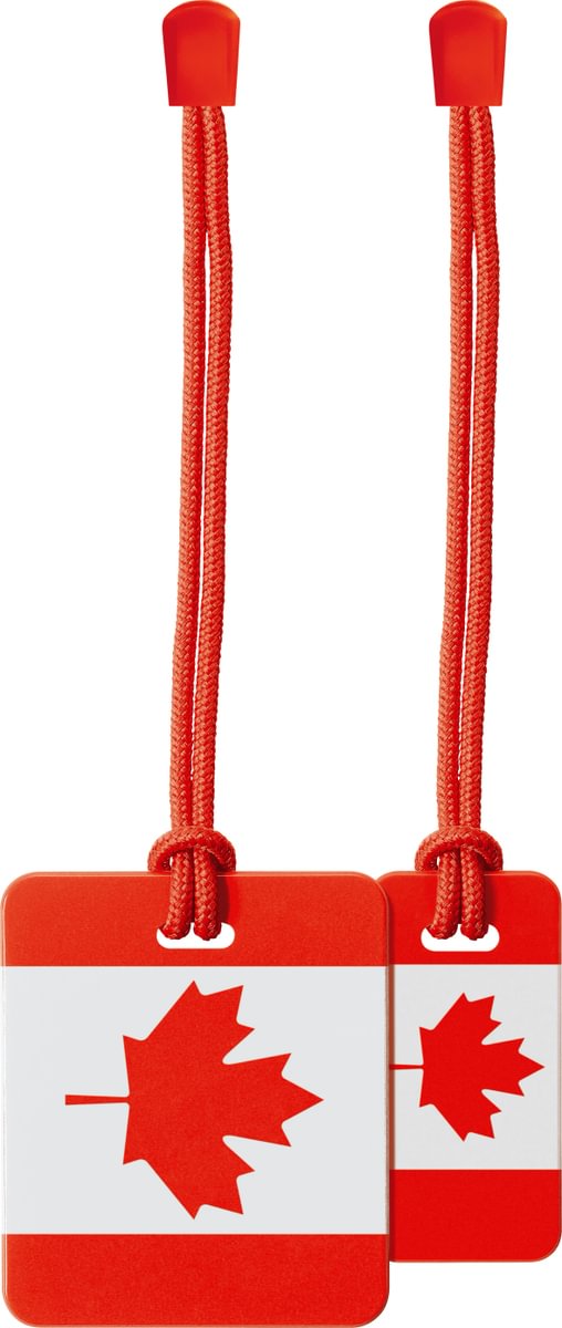Go Travel Travel Accessories Red/White Go Travel Canadian Luggage Tags