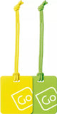Go Travel Travel Accessories Yellow/Green Go Travel Luggage Tags Twin Pack