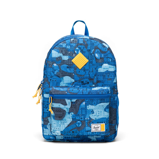 Herschel Backpacks Abstract Bricks Blue Herschel LEGO Herschel Heritage Youth Backpack - Abstract Bricks Blue