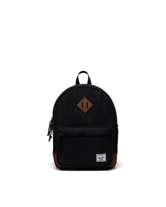 Herschel Backpacks Black/Saddle Brown Herschel Heritage Kids Backpack - Black/Saddle Brown