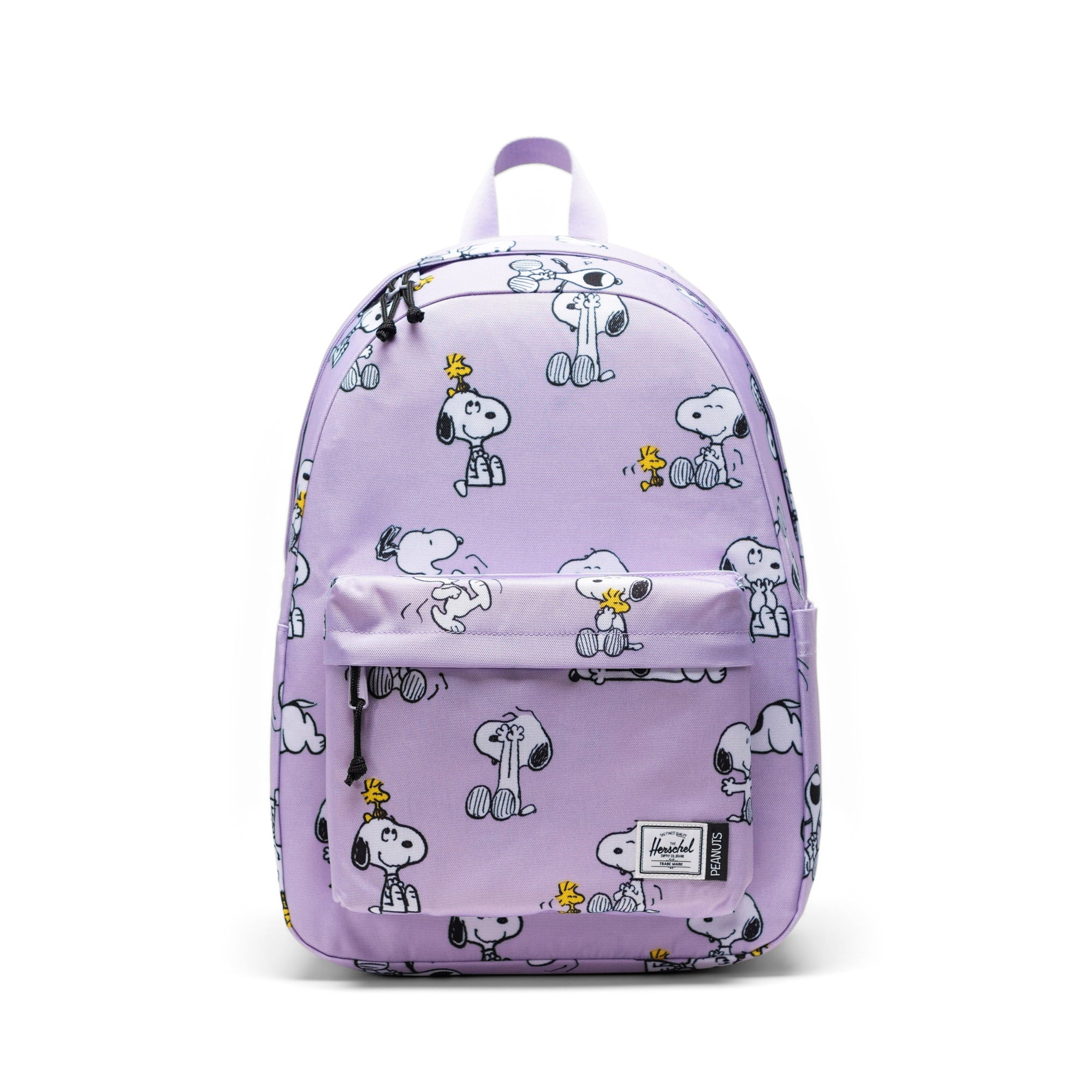 Herschel Backpacks Snoopy and Woodstock Pastel Lilac Herschel Peanuts Herschel Classic Backpack - Snoopy and Woodstock Pastel Lilac