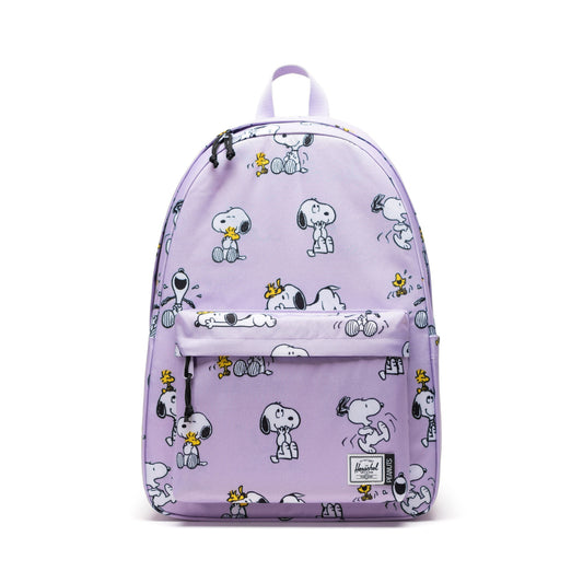 Herschel Backpacks Snoopy and Woodstock Pastel Lilac Herschel Peanuts Herschel Classic XL Backpack - Snoopy and Woodstock Pastel Lilac