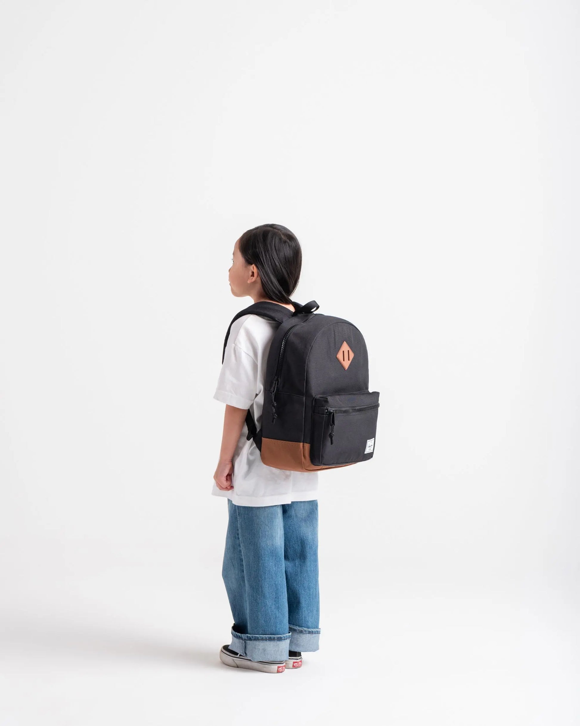Herschel Backpacks Stencil Checker Opera Mauve Herschel Heritage Kids Backpack - Stencil Checker Opera Mauve