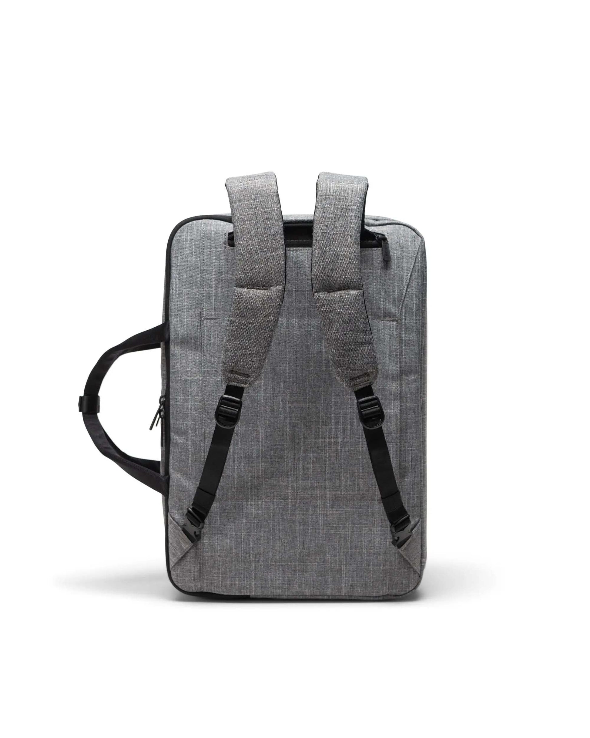 Herschel Duffles Raven Crosshatch Bowen Convertible Travel Duffle Tech - Raven Crosshatch