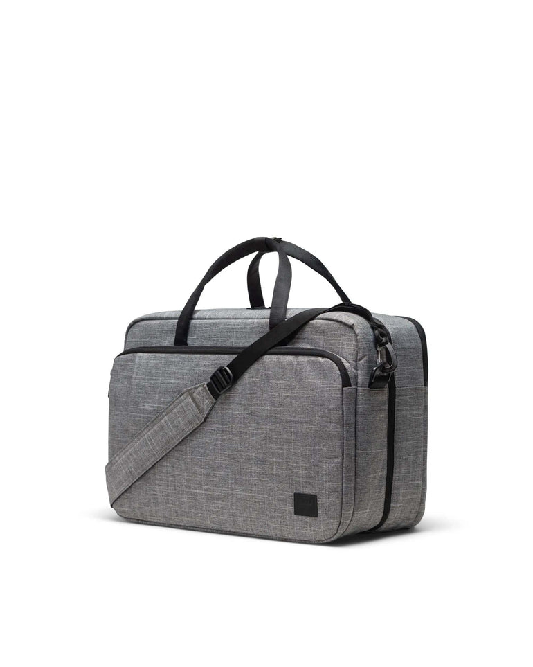 Herschel Duffles Raven Crosshatch Bowen Convertible Travel Duffle Tech - Raven Crosshatch