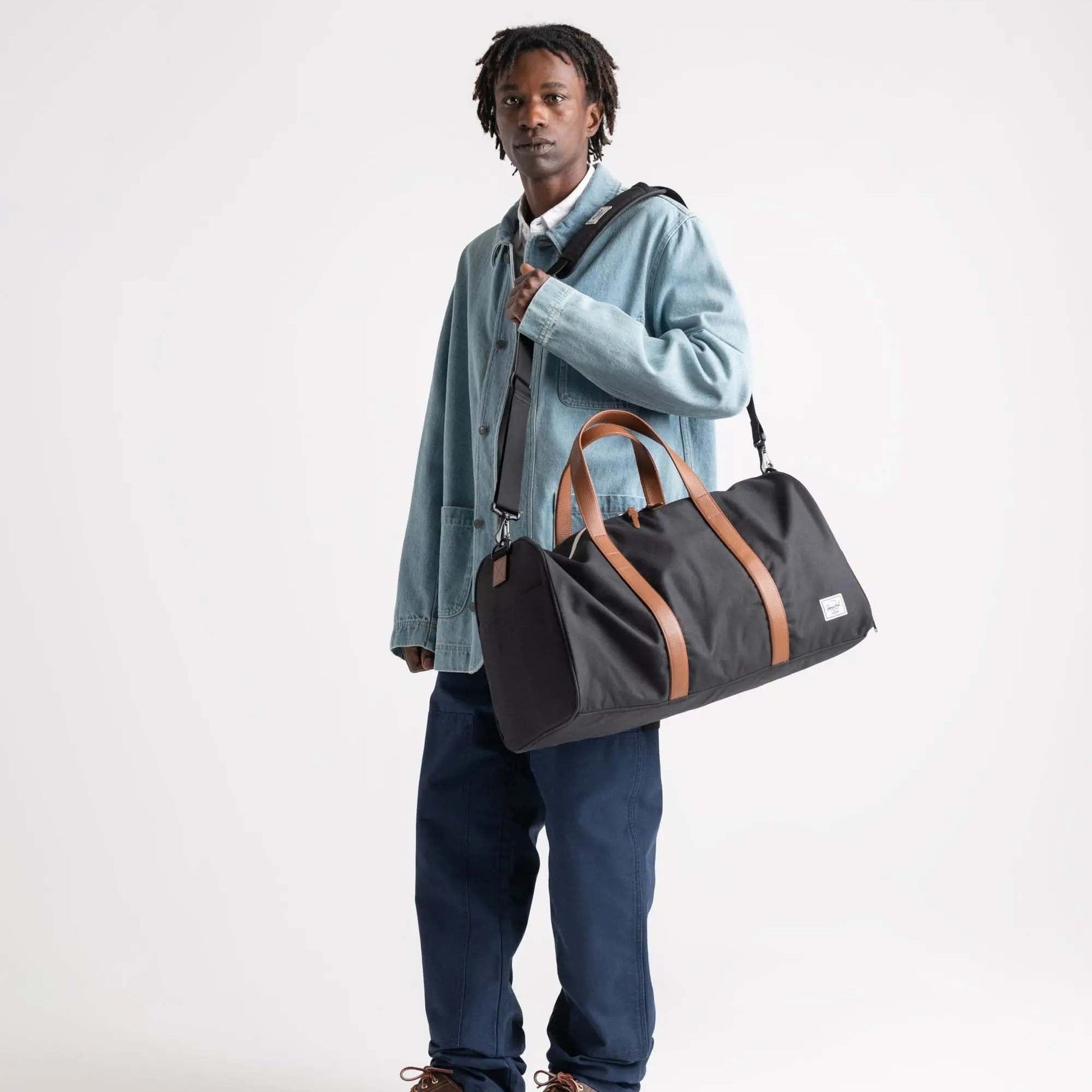 Herschel Duffles Vapor Diamond/Charcoal Gray Herschel Novel Duffle - Vapor Diamond/Charcoal Gray