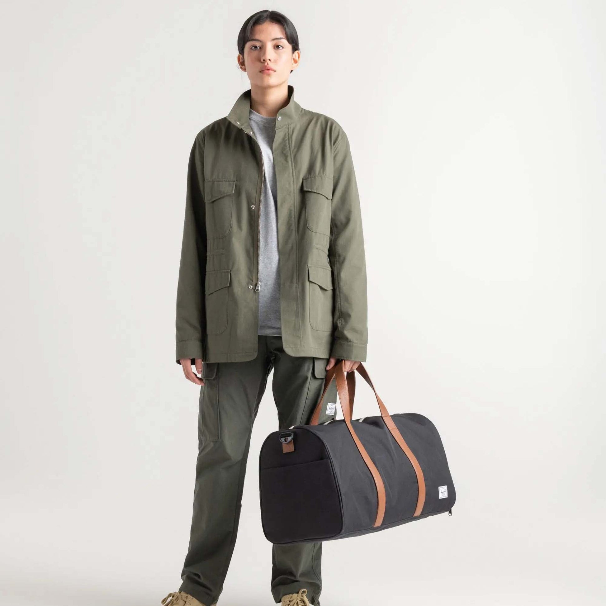 Herschel Duffles Woodland Camo/Black Label Herschel Novel Duffle - Woodland Camo/Black Label