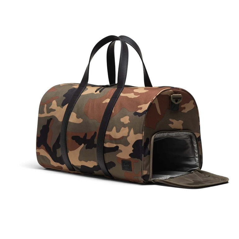 Herschel Duffles Woodland Camo/Black Label Herschel Novel Duffle - Woodland Camo/Black Label