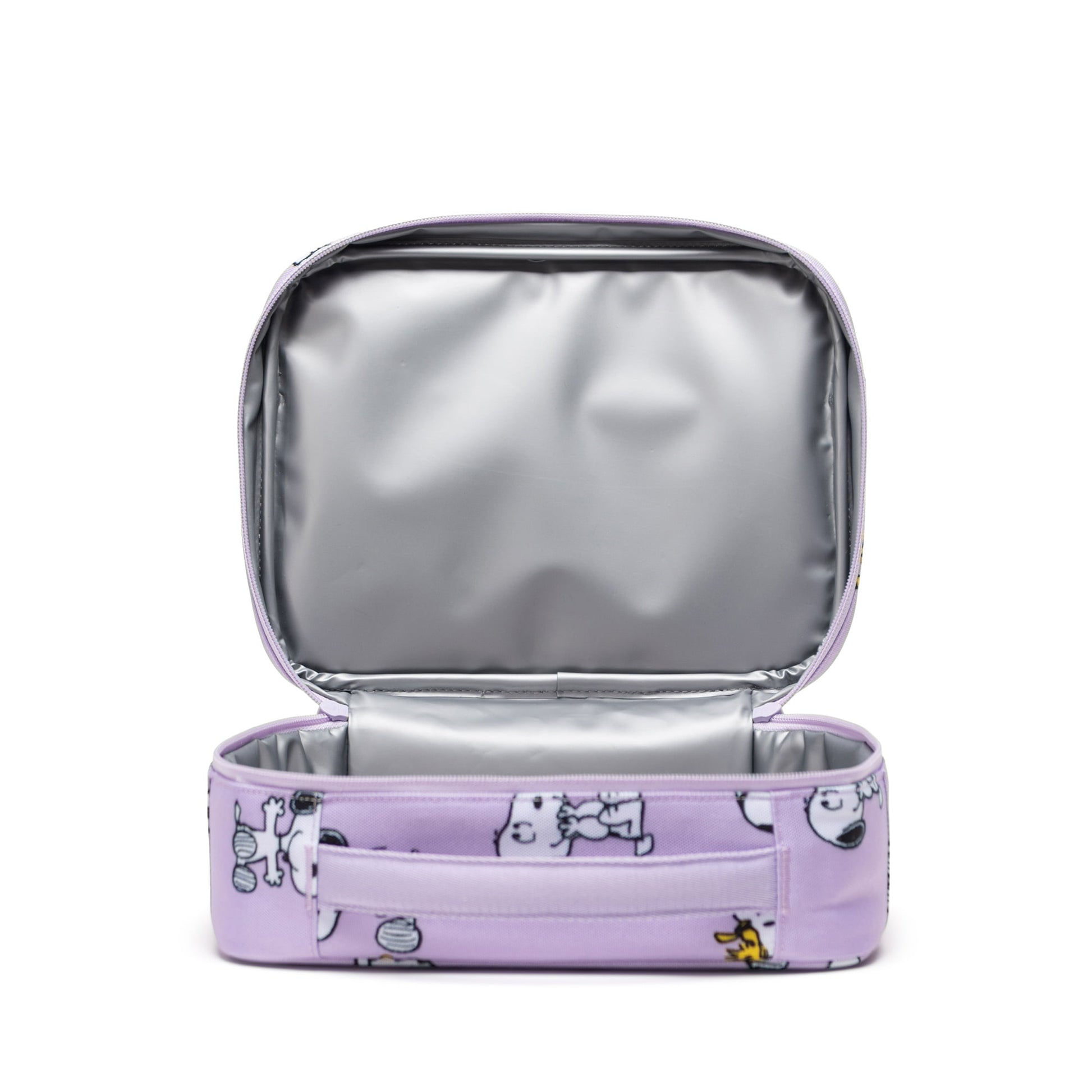 Herschel Lunch Bag Snoopy and Woodstock Pastel Lilac Herschel Peanuts Pop Quiz Lunch Box - Snoopy and Woodstock Pastel Lilac
