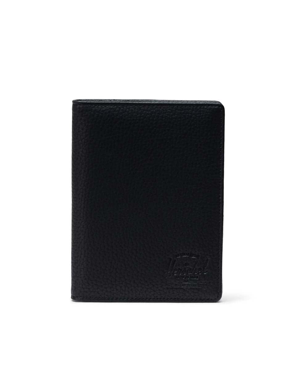 Herschel Passport Case Black Herschel Raynor Passport Holder Vegan Leather - Black