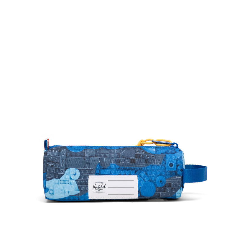 Herschel Pencil Case Abstract Bricks Blue Herschel LEGO Settlement Pencil Case Little Herschel - Abstract Bricks Blue