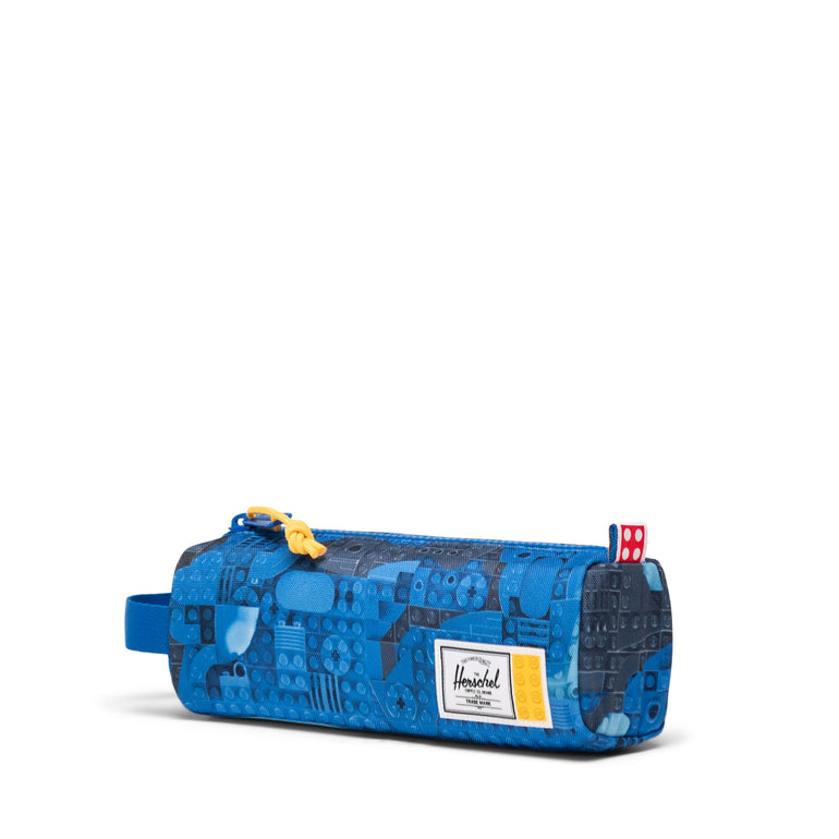 Herschel Pencil Case Abstract Bricks Blue Herschel LEGO Settlement Pencil Case Little Herschel - Abstract Bricks Blue