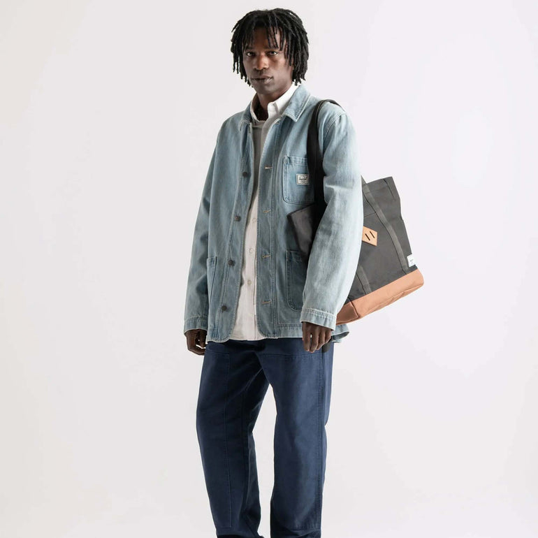 Herschel Tote Bag Vapor Diamond/Charcoal Gray Herschel Heritage Tote - Vapor Diamond/Charcoal Gray