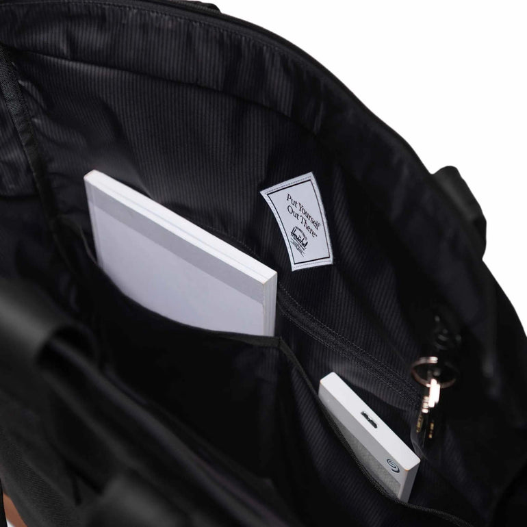 Herschel Tote Bag Vapor Diamond/Charcoal Gray Herschel Heritage Tote - Vapor Diamond/Charcoal Gray