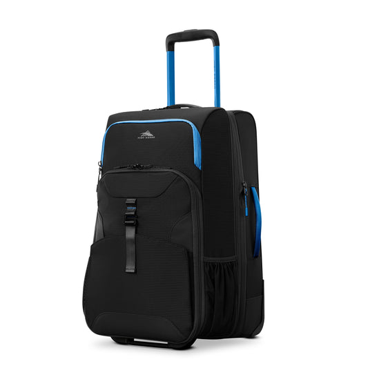 High Sierra Wheeled Duffle Black/Blue High Sierra Hi-Life 22" Wheeled Expandable Duffle