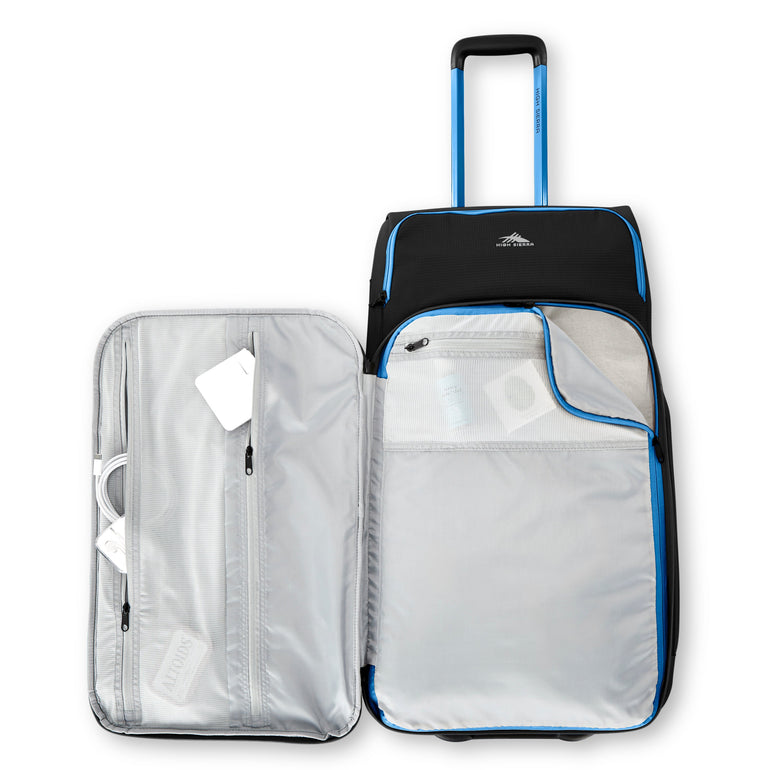 High Sierra Wheeled Duffle Black/Blue High Sierra Hi-Life 28" Wheeled Expandable Duffle