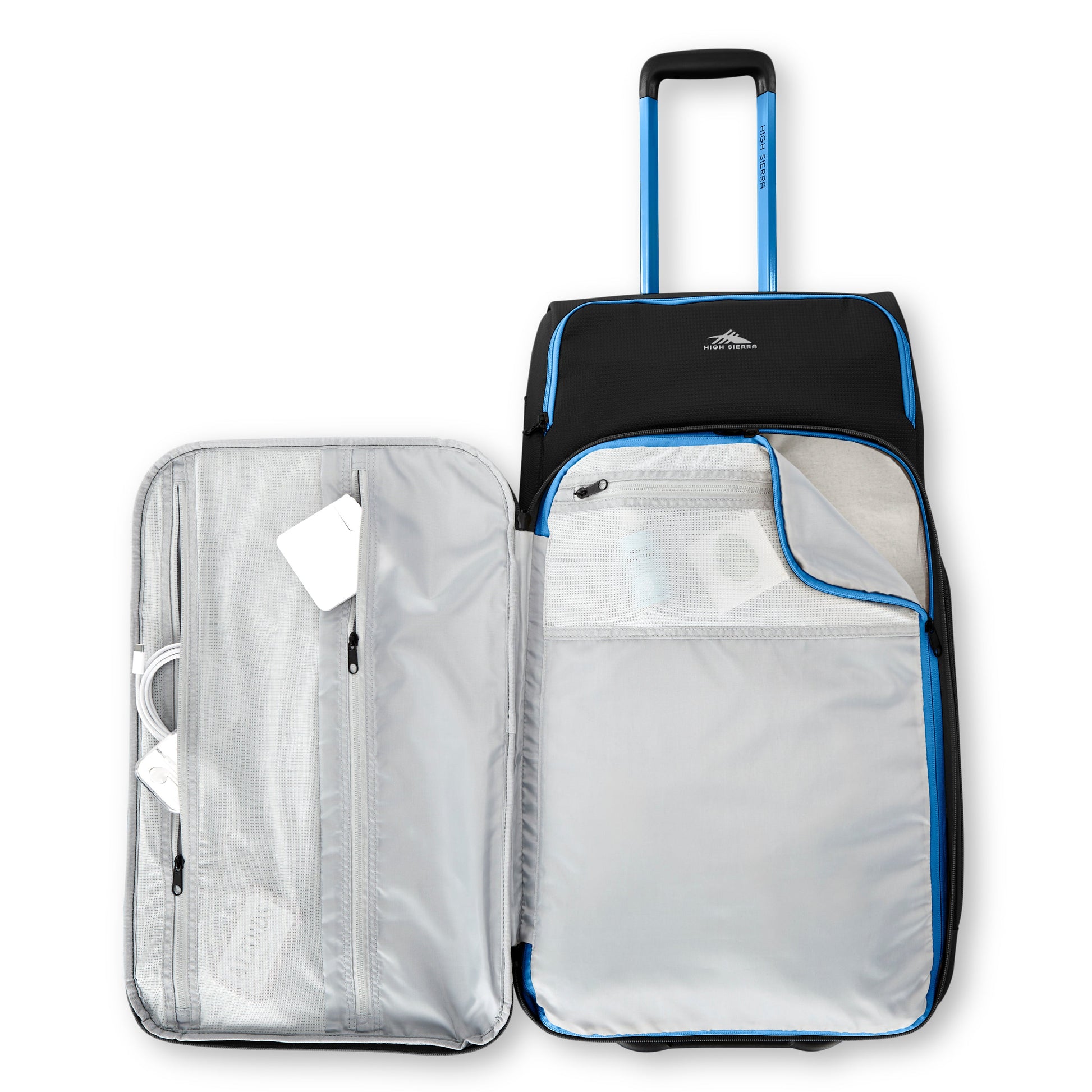 High Sierra Wheeled Duffle Black/Blue High Sierra Hi-Life 32" Wheeled Expandable Duffle