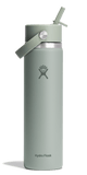 Hydro Flask Water Bottles Agave Hydro Flask 24oz Wide Mouth Flex Straw Cap Water Bottle