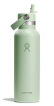 Hydro Flask Water Bottles Aloe Hydro Flask 21oz Standard Flex Straw Cap