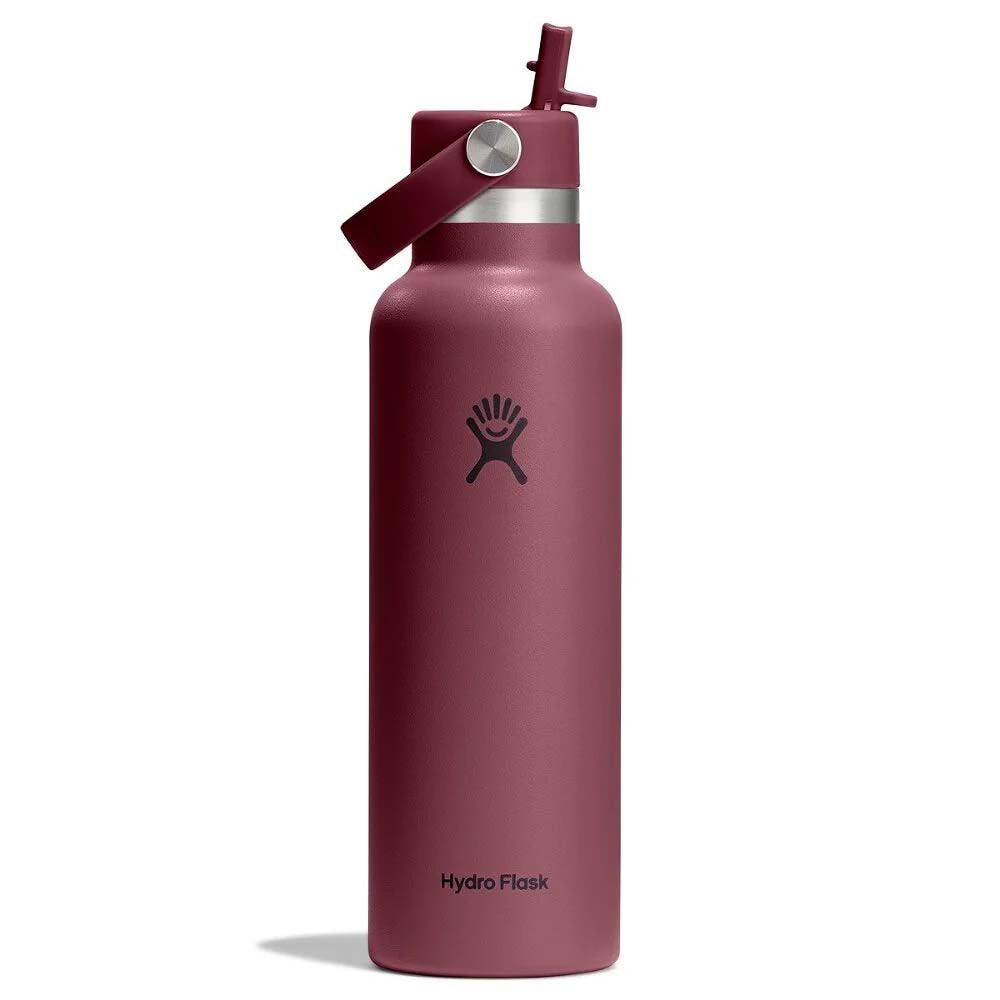 Hydro Flask Water Bottles Burgundy Hydro Flask 21oz Standard Flex Straw Cap