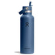Hydro Flask Water Bottles Harbor Blue Hydro Flask 21oz Standard Flex Straw Cap