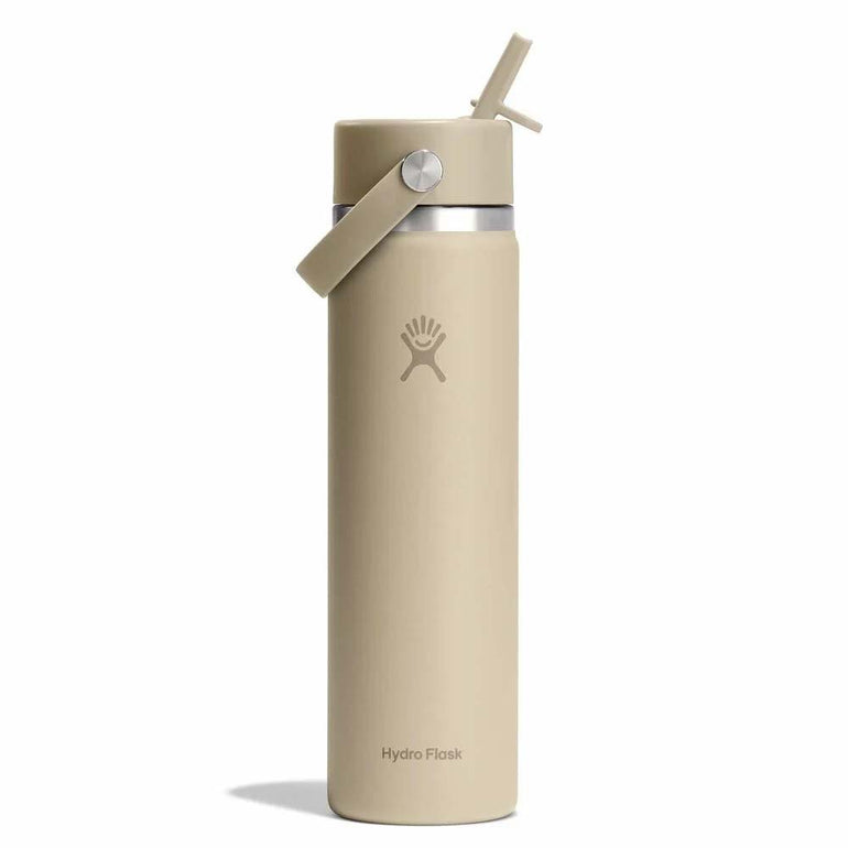 Hydro Flask Water Bottles Oat Hydro Flask 24oz Wide Mouth Flex Straw Cap Water Bottle