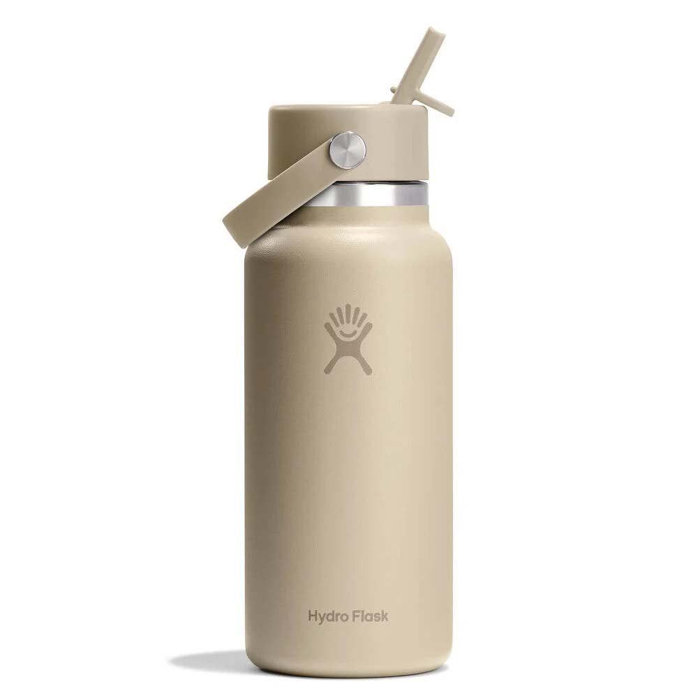 Hydro Flask Water Bottles Oat Hydro Flask 32oz Wide Flex Straw Cap