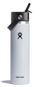 Hydro Flask Water Bottles White Hydro Flask 24oz Wide Mouth Flex Straw Cap Water Bottle