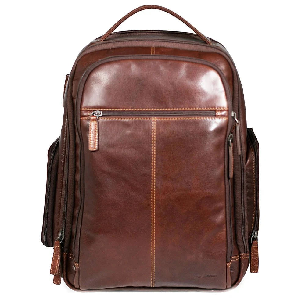 Jack Georges Backpacks Brown Jack Georges Mid-Size Tech Backpack