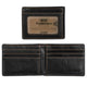 Jack Georges Wallets Black Jack Georges Voyager Slim Bifold Wallet