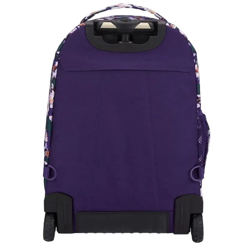 Jansport Backpack on Wheels Purple Petals Jansport Driver 8 Wheeled Backpack - Purple Petals