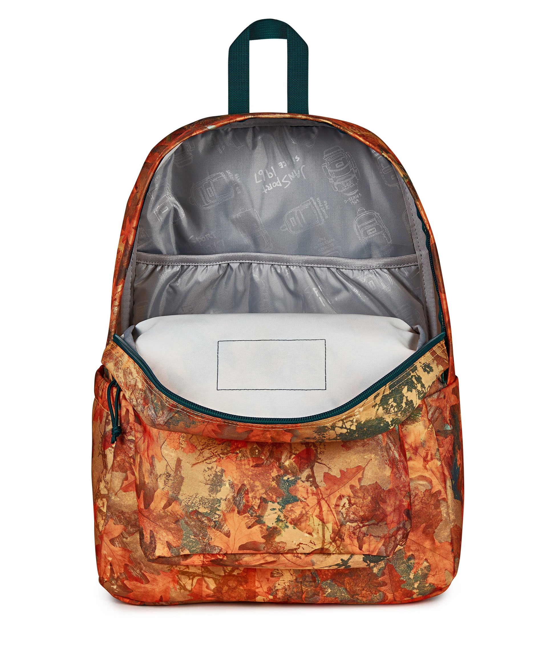 Jansport Backpacks Bogcore Camo Orange JanSport SuperBreak Plus Backpack - Bogcore Camo Orange