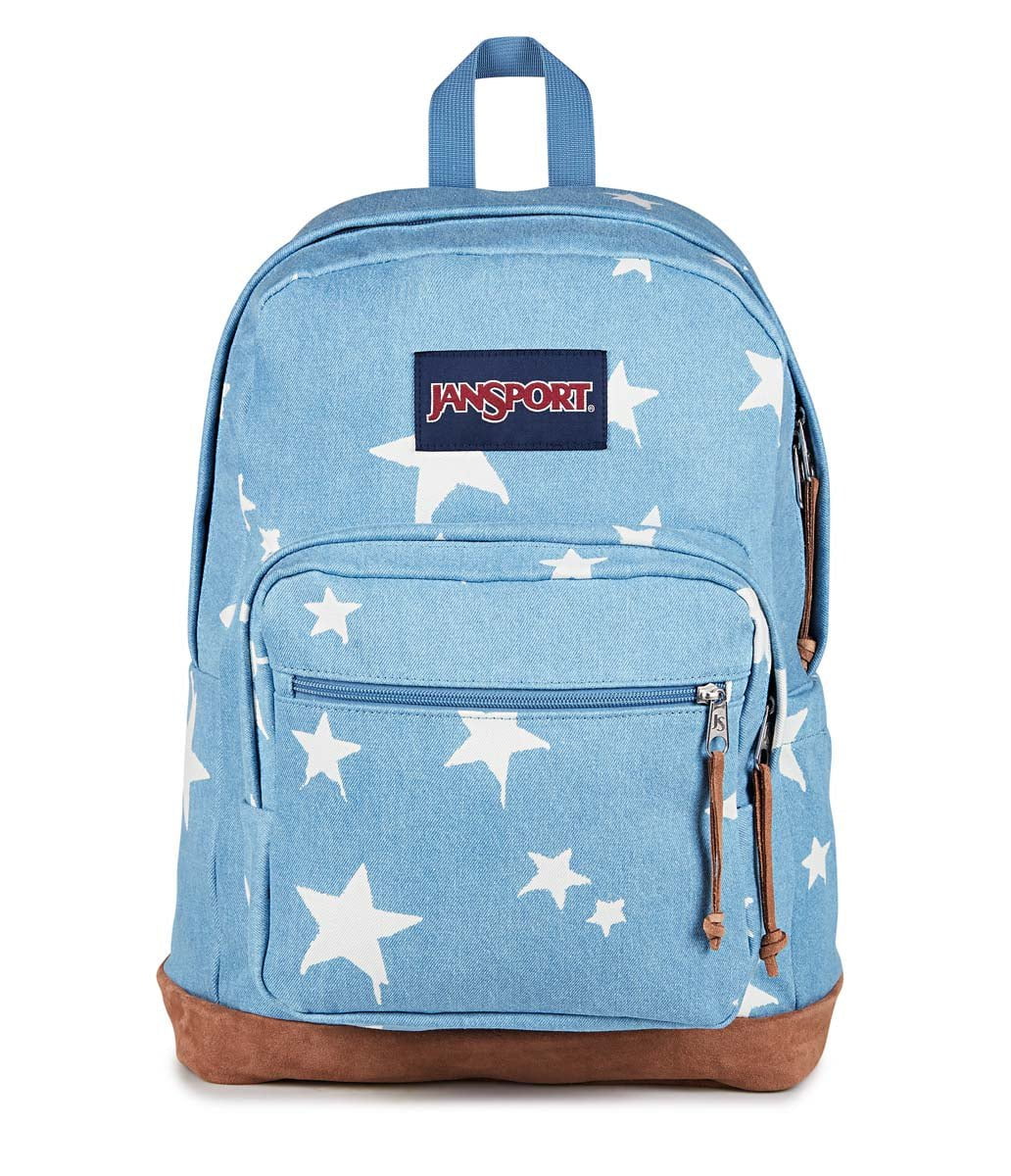 Jansport Backpacks Discharge Denim Star JanSport Right Pack Expressions - Discharge Denim Star