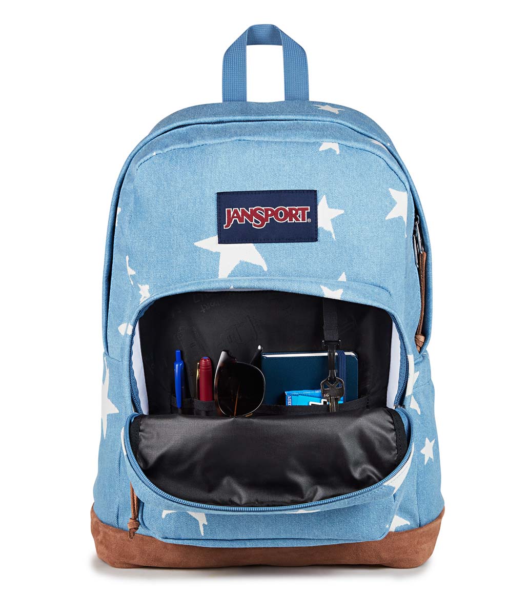 Jansport Backpacks Discharge Denim Star JanSport Right Pack Expressions - Discharge Denim Star
